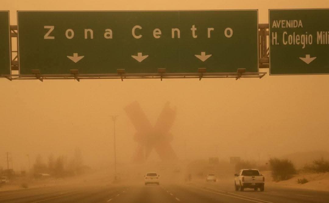 SE DESCOMPONE EL CLIMA, VIENEN DOS DIAS DE TORMENTAS DE ARENA EN CIUDAD JUÁREZ