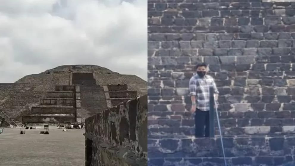 TRAGEDIA EN TEOTIHUACÁN, HOMBRE DISPARA A VISITANTES DESDE UNA PIRÁMIDE